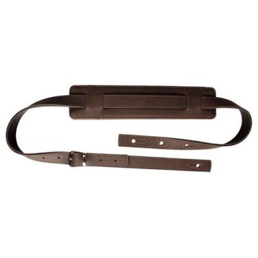 Imagem de Correia Guitarra Violão Baixo Vintage Sintética Marrom Basso