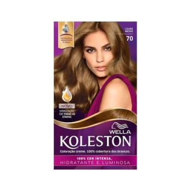 Imagem de Coloração Koleston 70 Louro Médio - Wella, Louro Médio