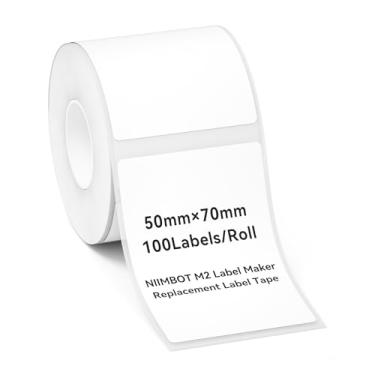 Imagem de NIIMBOT Etiquetas de transferência térmica M2/M3 1,97" x 2,76 polegadas, para etiquetadoras M2/M3, material PET, resistente à água e a altas temperaturas, longo tempo de armazenamento, fita de