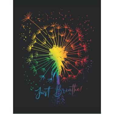 Imagem de Pusteblumen Regenbogen Artwork Blume Breathe Sommer Tattoodesign: ANTI STRESS MALBUCH - Mandalas - Lustiges CSD LGBTQ Pride Pusteblumen Muster ... Vorlagen - Antistress - Entspannen - Ausmalen