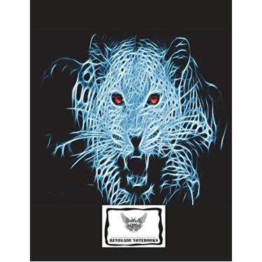 Imagem de Cornell Note Graph Paper Notebook Cornell Note Taking System 8.5x11" 150 Pages: Fractal Tiger Cover Design