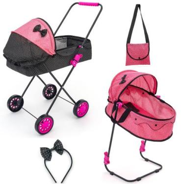 Imagem de Carrinho De Boneca Veneza Infantil Reborn Berço De Boneca - SAG TOYS, 