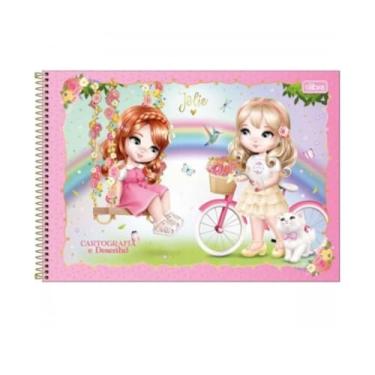 Imagem de Caderno Esp. Cartografia 80 Fls. C.D Jolie Tilibra - Sortido