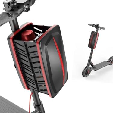 Imagem de Bolsa para scooter 8L, cesta de scooter elétrica dobrável à prova d'água, universal, kit de acessórios para pendurar na frente de bicicleta para adultos, meninos, churrasqueiras