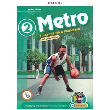 Imagem de Metro: level 2: student book and workbook with online practice