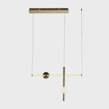 Imagem de Pendente Bossa Nova de Metal e Vidro Bella Iluminação