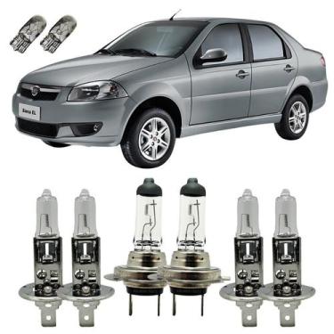 Imagem de Lâmpadas Originais 3200K Fiat Siena Alto Baixo Milha + T10 - Autovex /