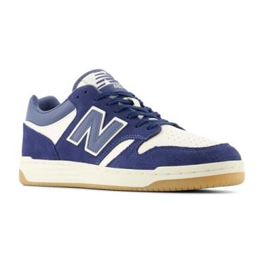 Imagem de New Balance Tênis masculino 480, Nb azul marinho/linho/índigo vintage, 40