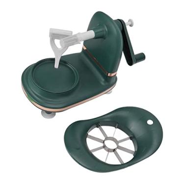 Imagem de Hand Cranked Peeler Pear Peeler Fruit Casker com Fruta Cutter Fruit Machine Kit Kitch Kitchen para frutas redondas Abs PC Material 120x210x155mm (Typ 2)