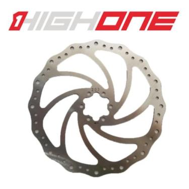 Imagem de Disco Rotor De Freio 203mm  Bike High One Inox 6 Parafusos, 203mm