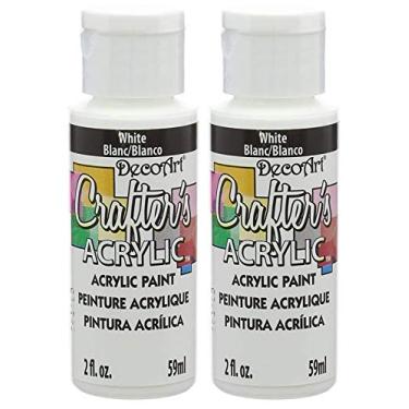 Imagem de Pacote com 2 - Tinta acrílica multiuso Deco Art Crafter's - Branco (dca-01) - 59 ml cada