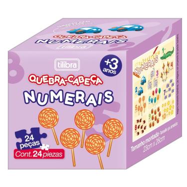 Imagem de Quebra-cabeça Tilibra Pedagógico Numerais
