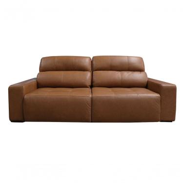 Imagem de Sofá Retrátil E Reclinável De Couro Atami 2,50 M Ocean - Mempra Design