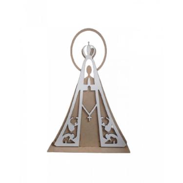 Imagem de Enfeite De Mesa Em Mdf Nossa Senhora Aparecida Arco Natural [f031]