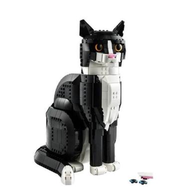 Imagem de Blocos De Construção Tuxedo Cat 2024 Novo Brinquedo De Quebra-Cabeça E