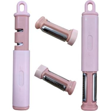 Imagem de Descascador de Legumes e Frutas com Amolador de Facas 2 em 1  Utensíli