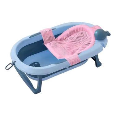 Imagem de Banheira Ofurô Dobrável P/ Bebê Com Rede Ergonômica Inclusa - Tibaby, 