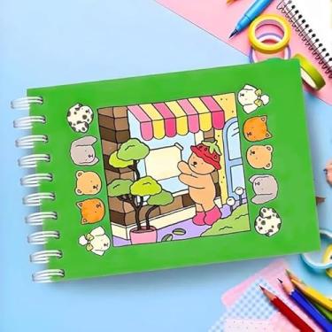 Imagem de Livro de Colorir Capa Dura Verde – Infantil e Adulto | Papel Grosso | Desenhos Variados | Criatividade e Relaxamento | MODACHANEL | Ideal para Lápis de Cor, Giz de Cera e Canetinha