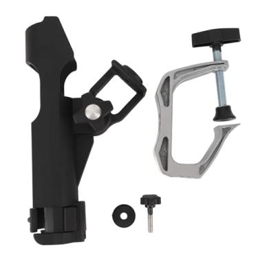 Imagem de Holds de barcos de pesca Suporte de barragem com grande abertura de braçadeira de 360 ​​graus Rack de pesca ajustável Rack do suporte