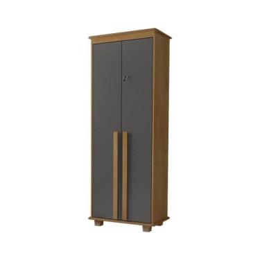 Imagem de Multiuso com 4 Prateleiras Ripon Cinamomo Grafite - CASA H