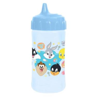 Imagem de Copo De Transição Infantil C/ Válvula Redutora de Pingos Azul 240ml Lo