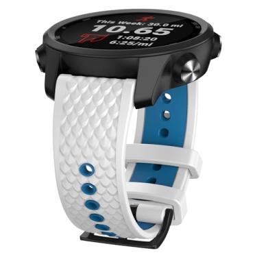 Imagem de ISABAKE Pulseira de relógio de 20 mm compatível com Coros Pace 2/Coros Apex 42 mm/Apex 2, pulseira de substituição de silicone macio de liberação rápida para relógio inteligente Coros Pace 2 feminino