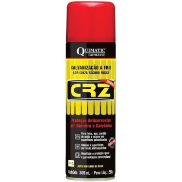 Imagem de Galvanizaçao a frio CRZ spray 300ml Quimatic - Quimatic Tapmatic