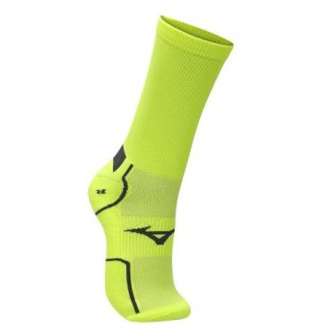 Imagem de Meia Mizuno Performance Cano Alto Tam. 39-44, Amarelo, 39-44
