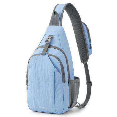 Imagem de Sling Bag G4Free RFID Blocking Sling Mochila Sling azul claro