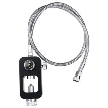 Imagem de IORMAN Adaptador De Válvula Din Para Mergulho, Estação Enchimento Tanque Paintball Hpa Alta Pressão 4500 Psi (Aço Inoxidável Trançado)