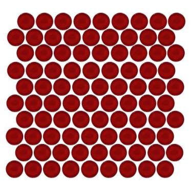 Imagem de Pastilha de Vidro Ball Red 3X3 Placa 30X30cm - 1313060003 - PORTO DESI