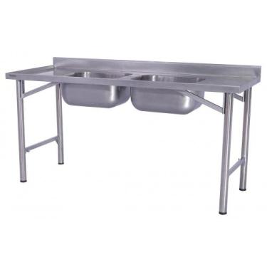 Imagem de Pia Industrial Benfati Inox 304 180x70cm com 2 Cubas 640