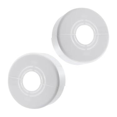 Imagem de Tsnamay 2 peças de substituição de flange dividida de tampa de placa de teto, flange de divisão de parede ABS para decoração de torneira de tubulação de água, 2,1 cm/2,5 cm/3,3 cm, altura 0,79"/20 mm