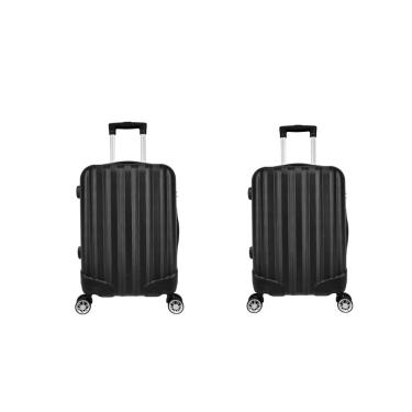Imagem de Kit Mala de Viagem abs 2 peças Adventure e Action Fortt Preta - MAB01-PT