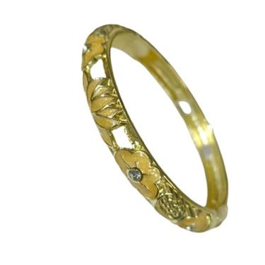 Imagem de Only My Live Home Cloisonne Pulseira pequena e fina de flor de lótus esmaltada para mulheres, pulso pequeno, artesanato a céu aberto tradicional, joias presentes, Inner Diameter 2.28 inch wide 0.31