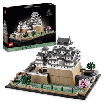 Imagem de LEGO 21060 Architecture Castelo de Himeji, conjunto de construção de casacos para adultos, presente para fãs de jardinagem criativa e cultura japonesa, inclui cerejeiras em flor construíveis