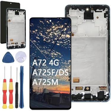 Imagem de Yuxyiony Nova tela de substituição para tela LCD Samsung Galaxy A72 4G A725F/DS A725M e acessórios de ferramentas de substituição.
