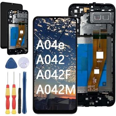 Imagem de Yuxyiony Nova tela de substituição para Samsung Galaxy A04E A042 A042F A042F A042M tela de reparo de tela LCD e acessórios de ferramentas de substituição.