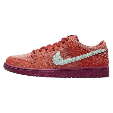 Imagem de Nike Tênis de skate masculino SB Dunk Low Pro, Vermelho místico/esmeralda - laranja robusto, 39