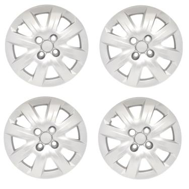 Imagem de Kit 4 Calota Aro 14 Compatível c/Roda Saveiro 2014 2016 - Prata