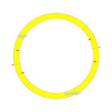 Imagem de Fonte De Luz LED COB Em Anel 12V DC Para Lâmpada De Carro DIY Angel Ey