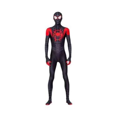 Imagem de Macacão Cosplay Homem-Aranha Miles Morales Adulto - Fantasia Zentai pa