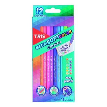 Imagem de Lápis Cor 12und Mega Soft Color Tons Pastel Tris