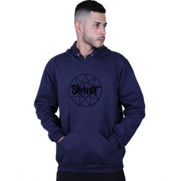 Imagem de Moletom Unissex Canguru Slipknot World Rock Banda - Lafre, Azul marinh