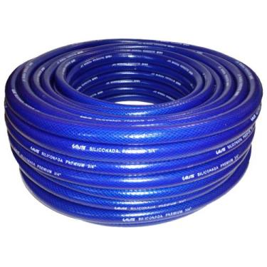 Imagem de Mangueira Jardim Reforçada Siliconada Premium Azul 3/4 55mt - Elite