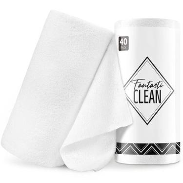 Imagem de Rolo de pano de limpeza Fantasticlean Microfiber, pacote de 40 x 30 cm