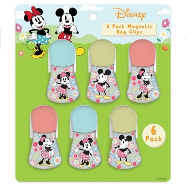 Imagem de Clipes magnéticos Disney – Conjunto de 6 clipes de saco para armazenamento de alimentos – Mickey, Minnie, Lilo e Stitch, Ursinho Pooh – Clipes herméticos duráveis para despensa e geladeira