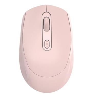 Imagem de Mouse sem fio Optical 2,4 GHz Bluetooth Dual Modo Dual Precisão 1600dpi Design ergonômico Mouse de computador USB para PC Laptop Office Home Abs Black 63x35x101mm (Rosa)