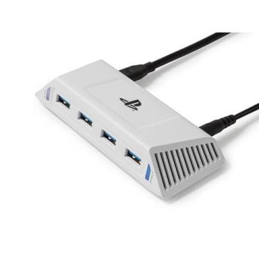 Imagem de PowerA Hub USB de 5 Gbps de 4 portas para PlayStation®5, USB 3.2, alimentado por CA, base ponderada, oficialmente licenciado