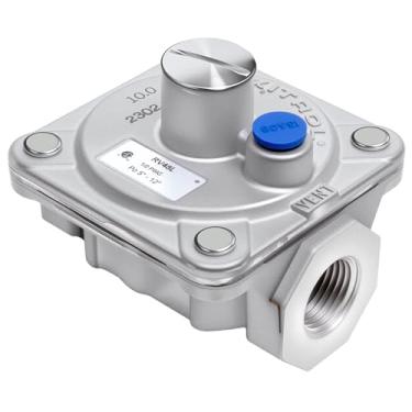 Imagem de Maxitrol RV48L Regulador de pressão de gás propano líquido, rosca NPT de 1/5.1 cm, abertura de entrada e saída de 3/10.2 cm, 1/2 PSIG In, 12.7 cm- 30.5 cm WC Out, certificado CSA